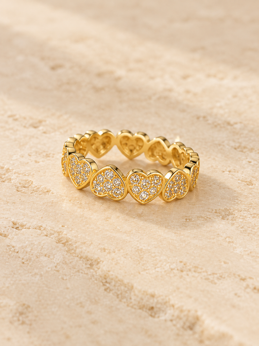 Anillo corazones