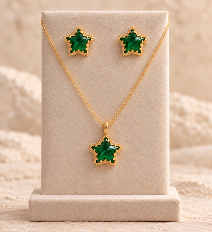 Set collar estrella