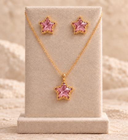 Set collar estrella