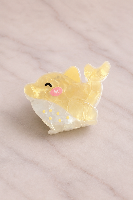 Hair clip delfín amarillo
