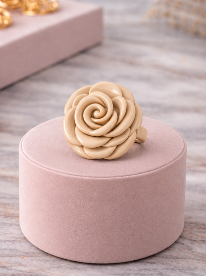 Anillo rosa camel