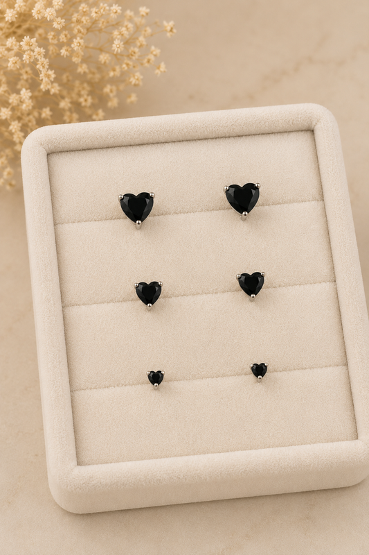 Set topos corazón negro