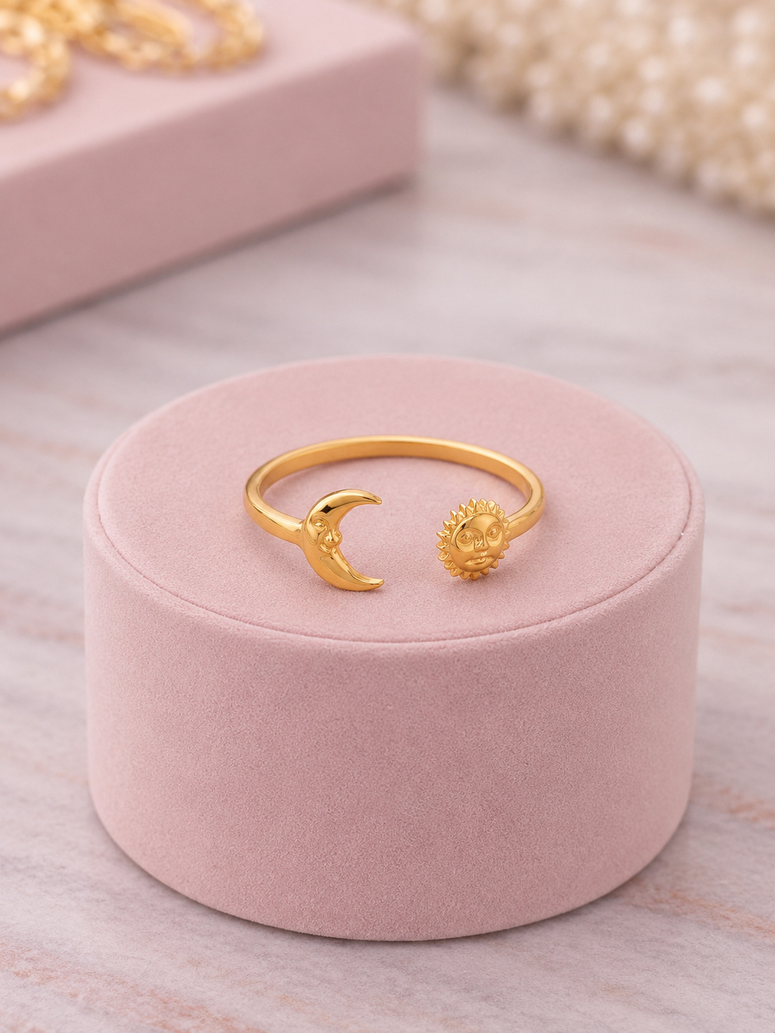 Anillo luna estrella