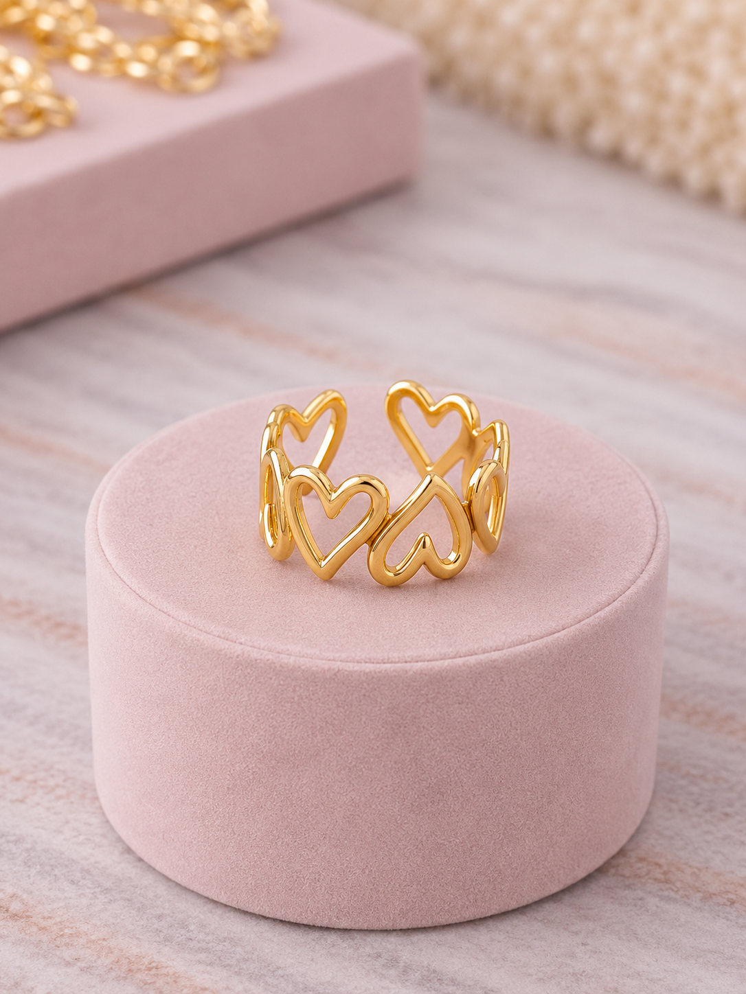 Anillo corazones