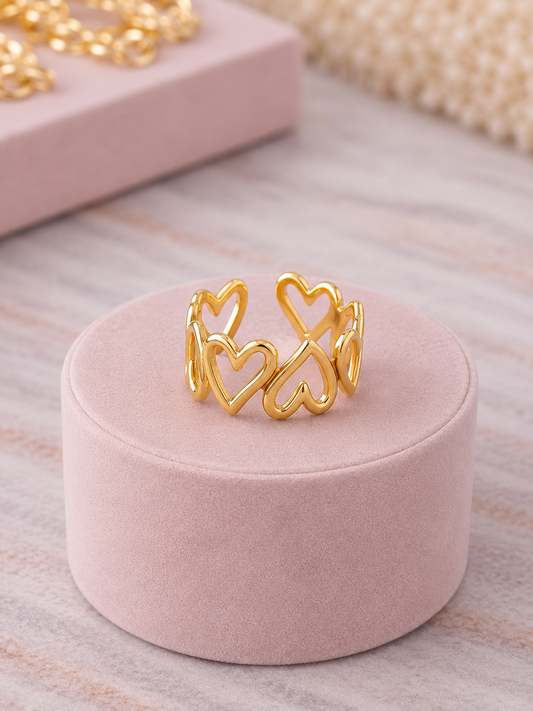 Anillo corazones