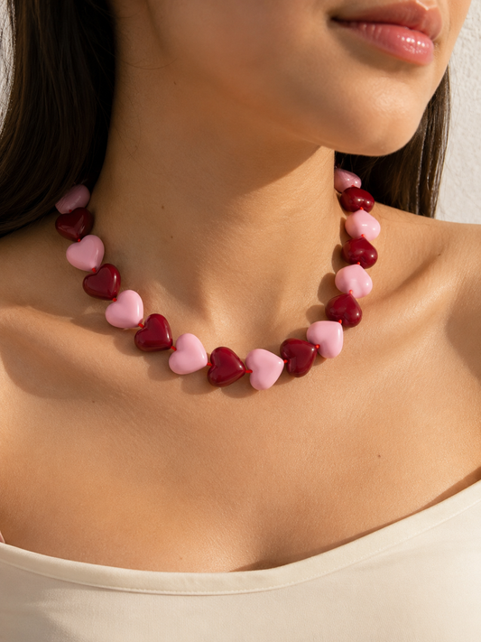 Collar XL corazones