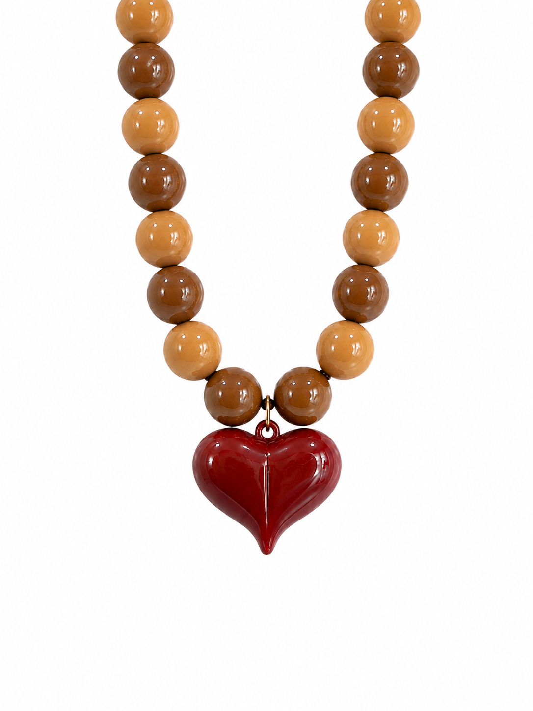 Collar XL  corazon burgundy