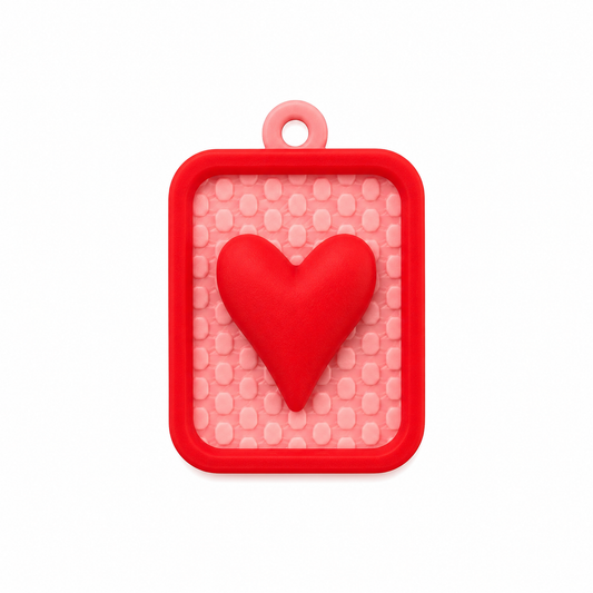 Dije placa corazón