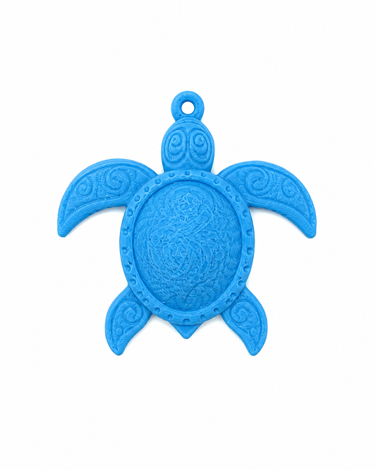 Dije tortuga azul