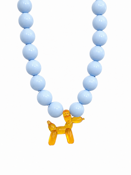 Collar XL perro globo naranja.