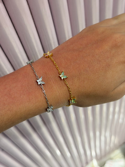 Pulsera mariposas de colores