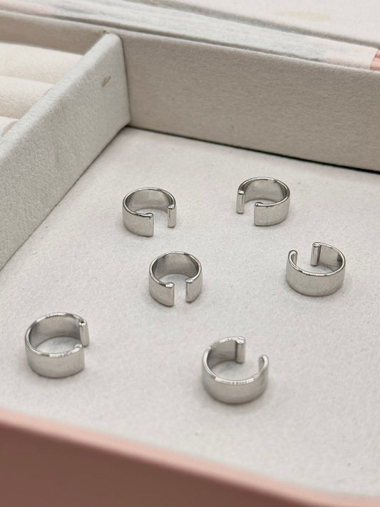 Earcuff básico plateado