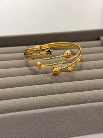 Pulsera Balín y  estrellas