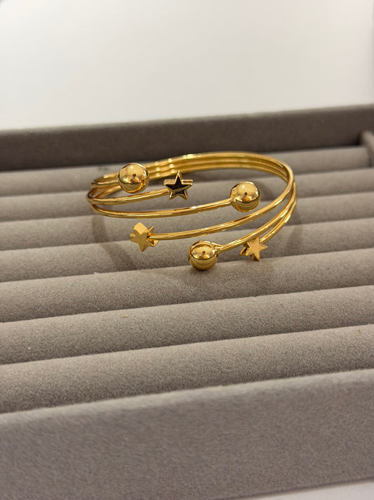 Pulsera Balín y  estrellas