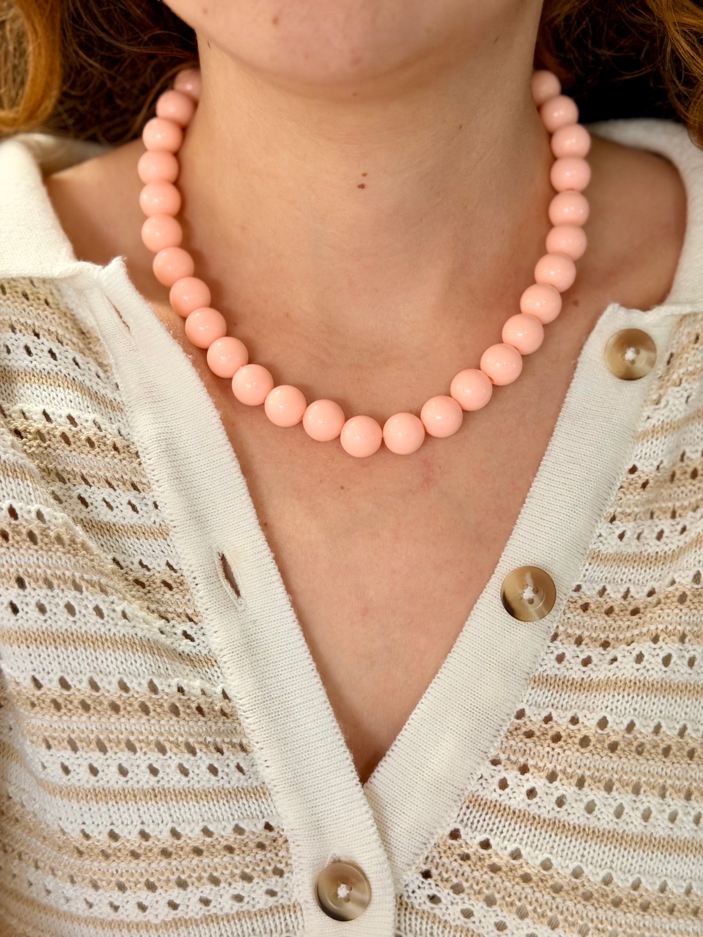 Collar XL rosado #12