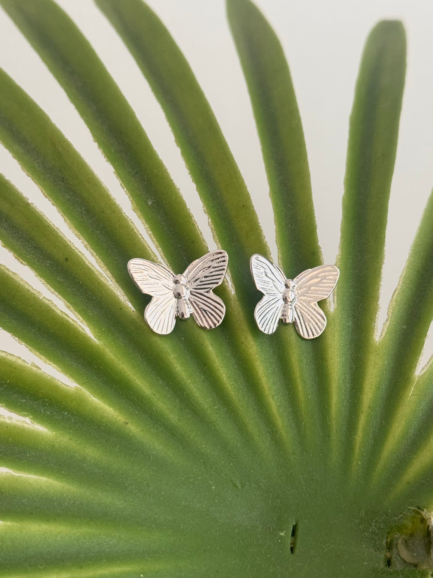 Topos Mariposa - Dos colores - Rodio, Plateado