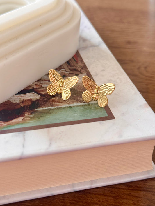 Topos Mariposa - Dos colores - Rodio, Dorado