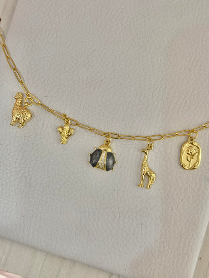 Collar mini charms safari