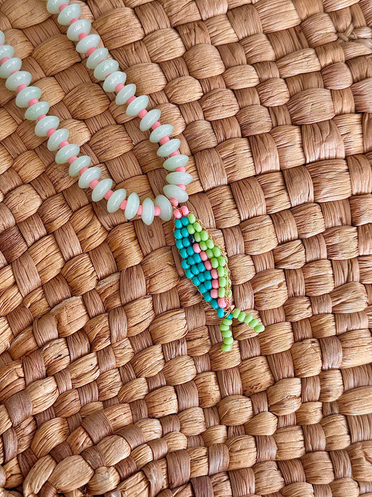 Collar  pez aguamarina