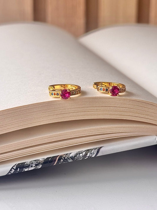 Earcuff fucsia multicolor