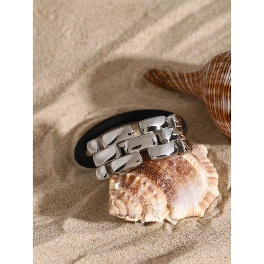 Ponycuff eslabones plateado