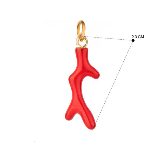 Dije coral rojo