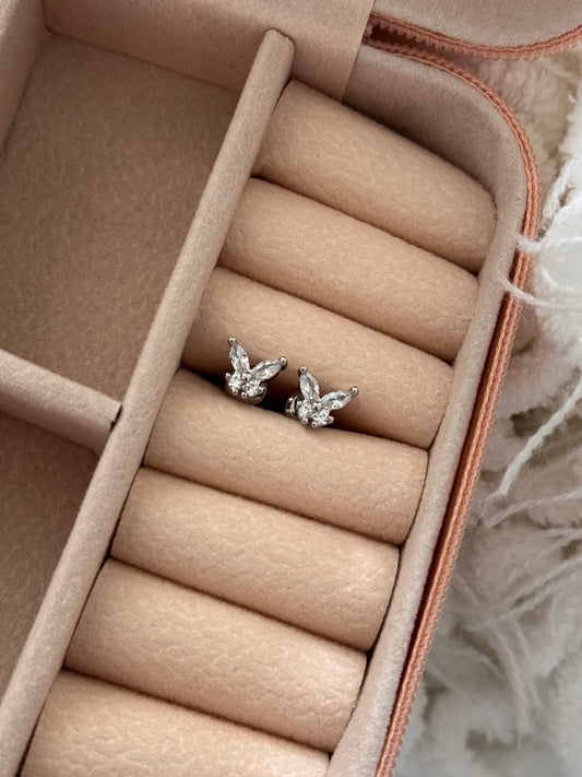 Topo mariposa plata