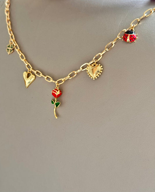 Collar mini charms Olivia
