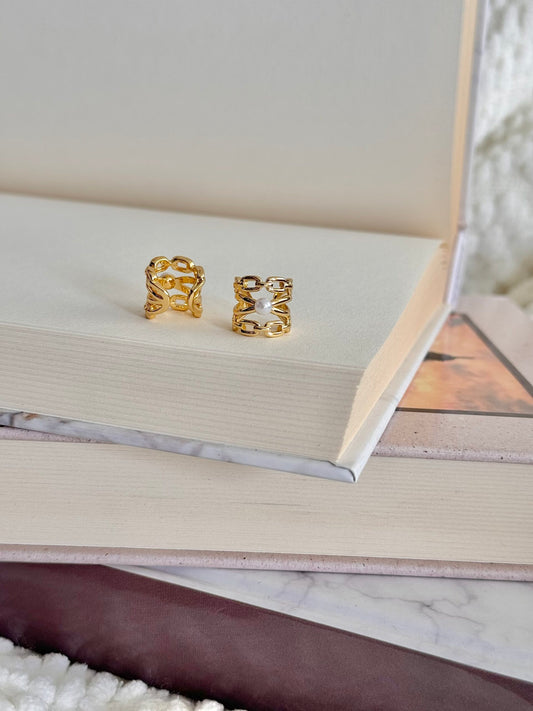 Earcuff perla centro